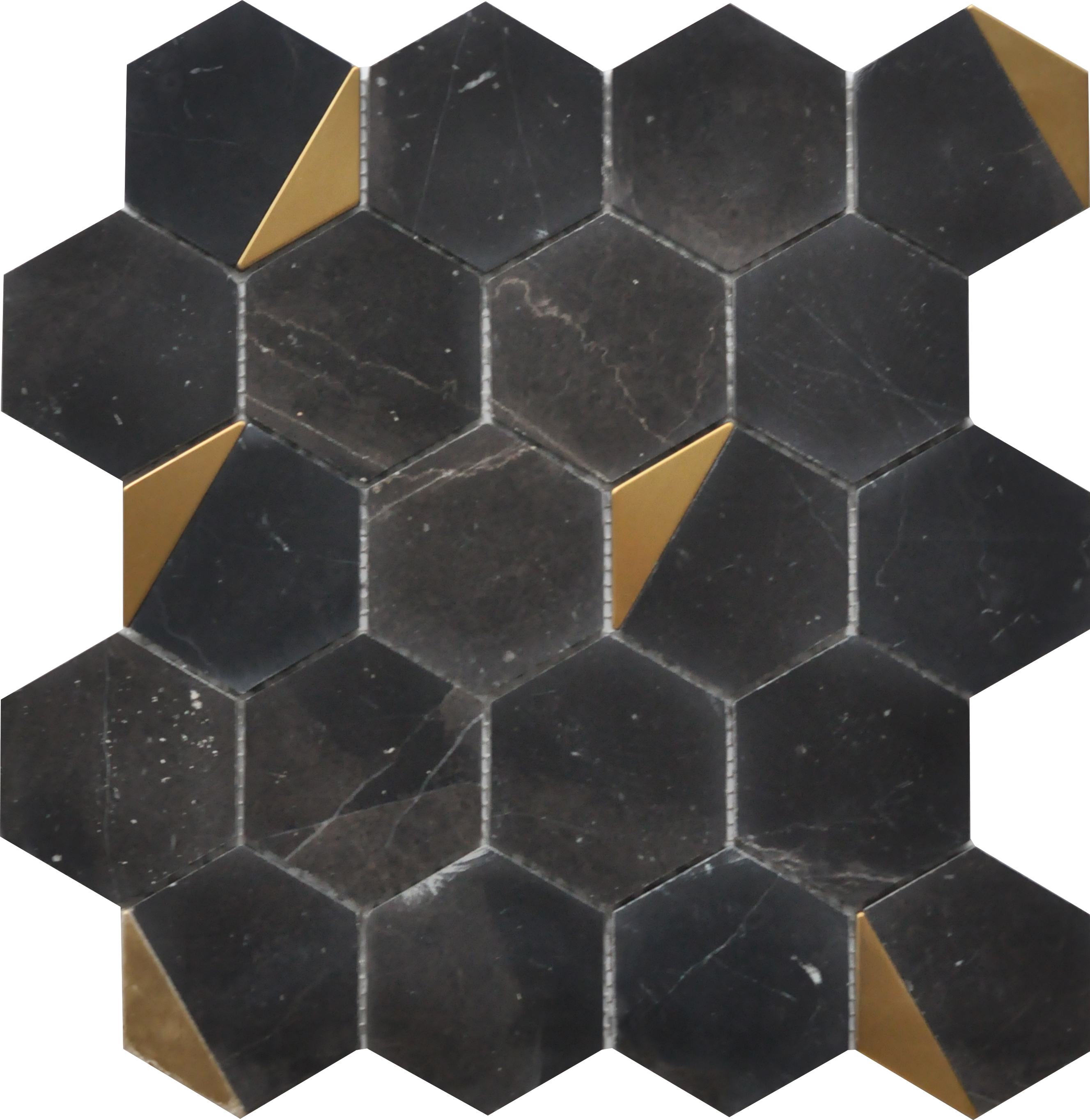 Nero Marquina Hexagon